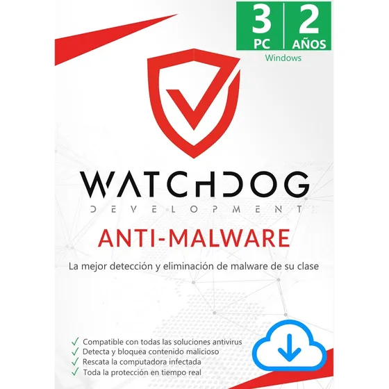 Watchdog® Anti-malware 3 Pc 2 Años