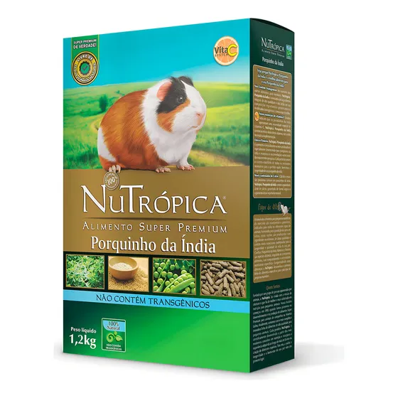 Ração Nutrópica Para Porquinho Da Índia Super Premium 1,2kg
