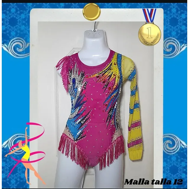 Maillot Malla Leotardo Gimnasia Rítmica, Patinaje O Baile