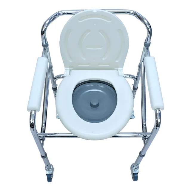 Silla De Ruedas Sanitaria - Baño Plegable  Nueva