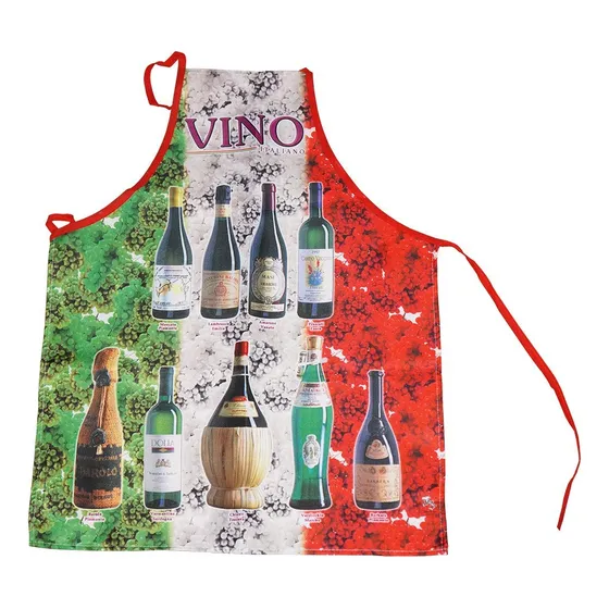 S Delantal Italiano Texto Ingl  I Love Italy  Diseño Vino