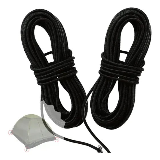 Kit 2x Elastico Rolico P/ Varetas Barraca Acampar 6mts Cada