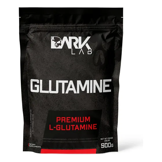 Glutamina L-glutamine 500g Refil Dark Lab Sabor Sem Sabor