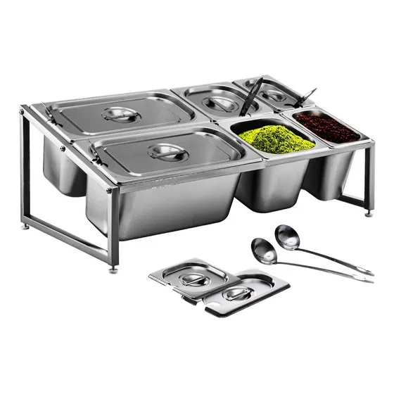 Organizador Catering Buffet Acero Inoxidabl Bandeja Servicio