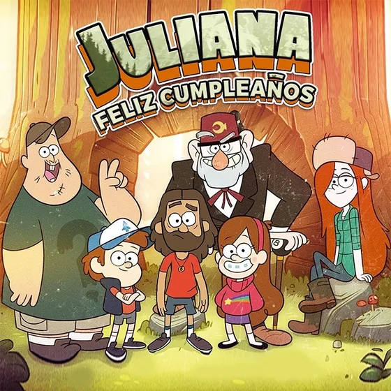 Gravity Falls Lona  1x1 Con Los Datos De Tu Festejado