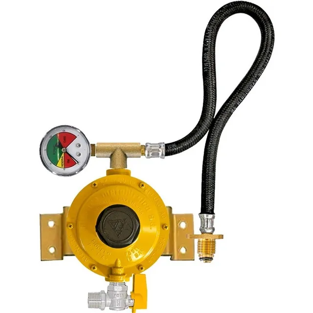 Regulador Registro De Gás Aliança 12kg/h 1/2 50cm P/ Glp P45