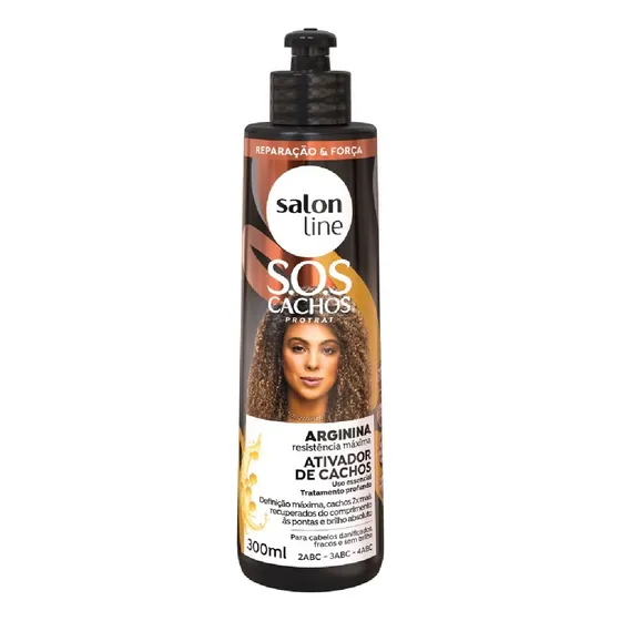 Salon Line S.o.s Cachos Arginina - Ativador De 300ml 