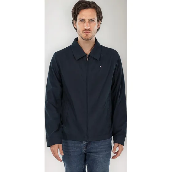 Chaqueta Impermeable Con Capucha Hombre Azul Tommy Hilfiger