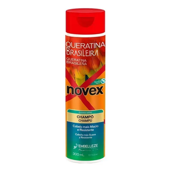 Champú Sin Sal Keratina Brasileña Reparador Hidratante Novex