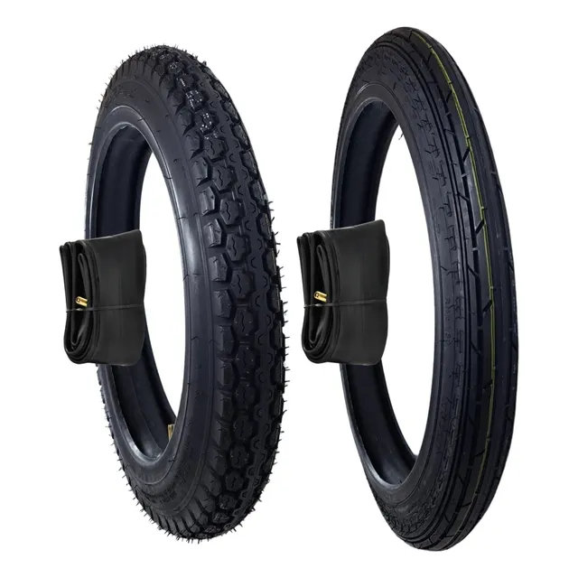Kit Cubiertas + Cámaras 110cc 250-17 + 275-14 Biz Blitz Zb C