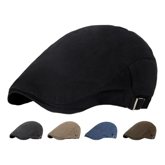 Boina Con Máscara Plana Para Hombre, Tamaño Ajustable