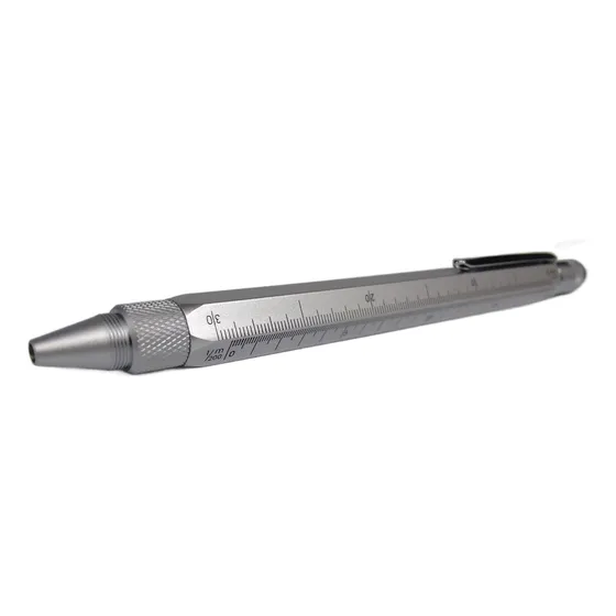 Bolígrafo Monteverde Tool Pen Silver Tinta Negra Exterior Plateado
