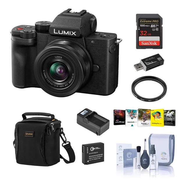 Panasonic Lumix Dc-g100 Cámara Negra Con Lente G Vario De 0.