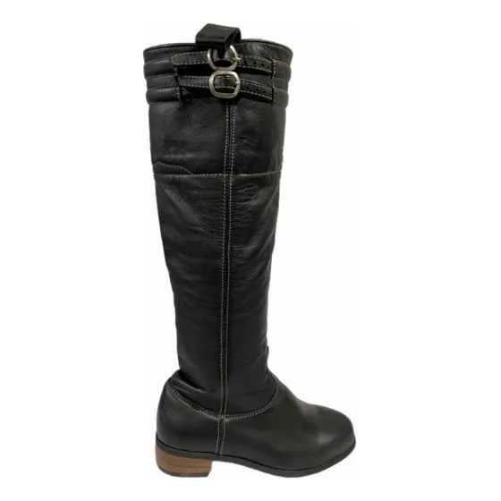 Bota Acordonada Negra
