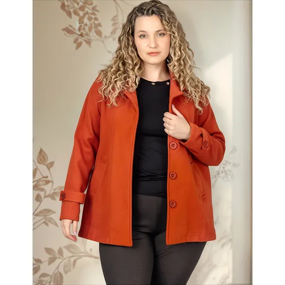 Saco Paño Milan Mujer Onara Talle Grande Manga Larga Cs