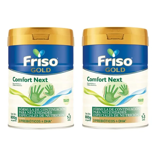 Fórmula Infantil Frisolac Comfort Next 1-3a, 800gr 2pz