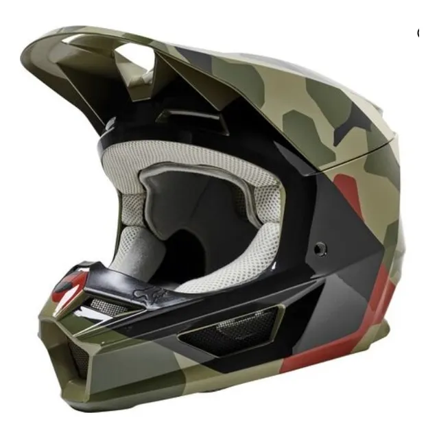 Casco V1 Adulto Bnkr Camuflado Motocross Enduro Atv Fox Juri