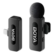 Micrófono Inalámbrico Lavalier Boya By-v1 Para Iphone Negro
