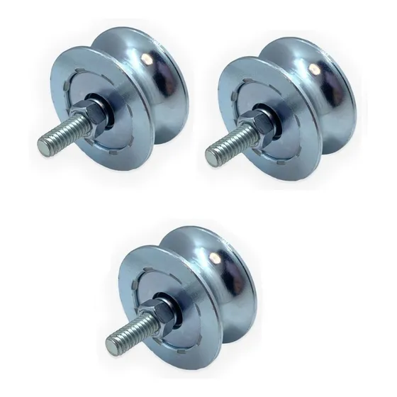 Roldana Para Portao De Correr 2 Pol Canal U 3/4 (3 Unidade) 