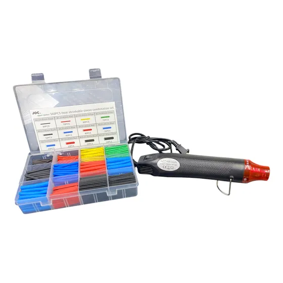 Pistola De Calor Jigong 300w 110v + Termoencogible Pack 560