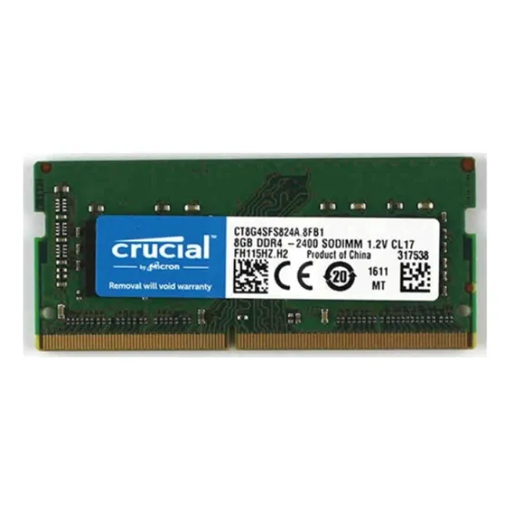 Memória De Notebook Para Laptop Crucial 8gb Pc4 Ddr4 2400mhz