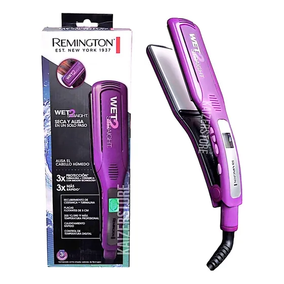 Plancha De Cabello Remington Wet2straight Seca Y Alisa