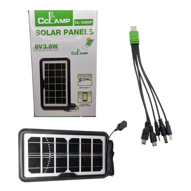  Panel Solar Celda Solar Usb Cargador 6v 3.8w