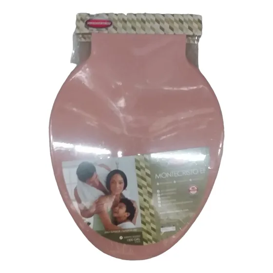 Tapa Para Poceta Elongada Rosada