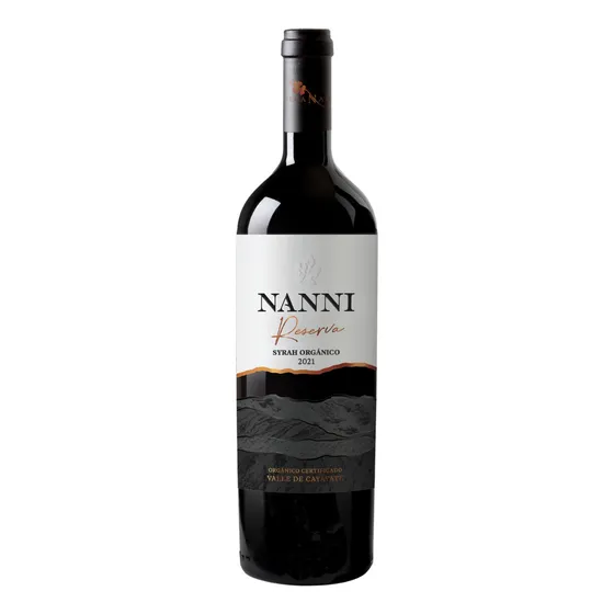 Vinos Nanni Reserva Orgánico Syrah 750cc 