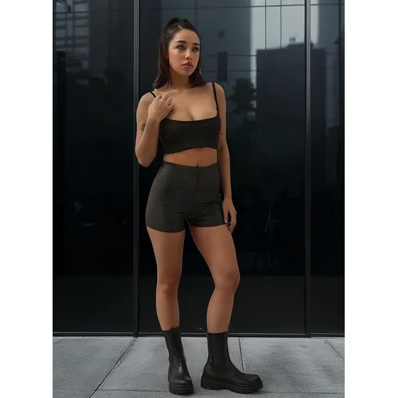 Short Engomado Basico Vesper  Mujer Naif