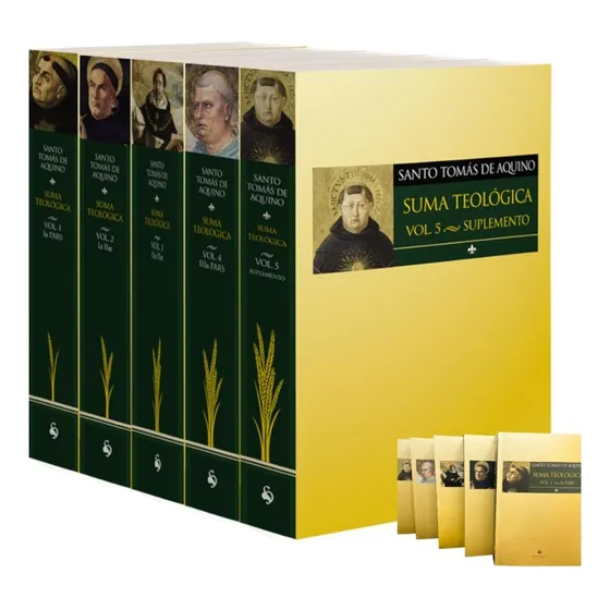 Kit Suma Teológica Completa (5 Vols.), De Santo Tomás De Aquino. Editorial Ecclesiae, Capa Mole, Edição 1 Em Português, 2023