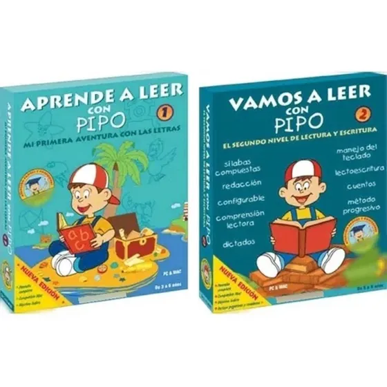 Aprende A Leer Con Pipo 1 Y 2 Para Xp A Win 11 Para Pc Macos