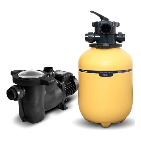 Combo Filtro Vulcano Vc20 +  Bomba  1/2 Hp 35000 Litros