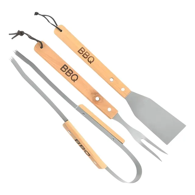 Juego De Herramientas Para Parrilla De Barbacoa 3 Pz