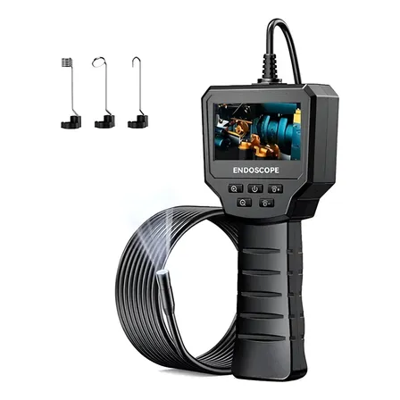 Câmera Endoscópica Boroscópio Com Tela Profissional Sonda 1m