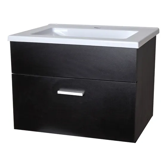Combo Vanitory Colgante Moderno + Bacha Ideal Mueble De Baño