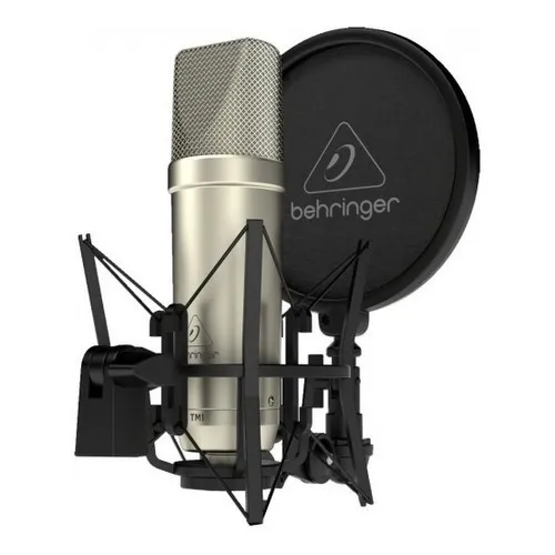 Behringer Tm-1 Micrófono De Condensador Tm1 Profesional Color Plateado
