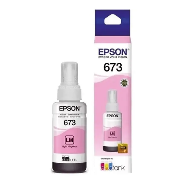 Tinta Original Epson 673 T673620 Botella 70ml Magenta Claro