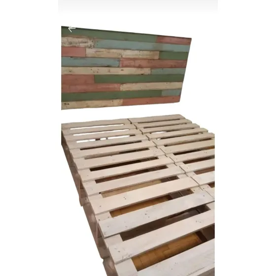 Cama Palet Con Cajones, 2 Plazas.