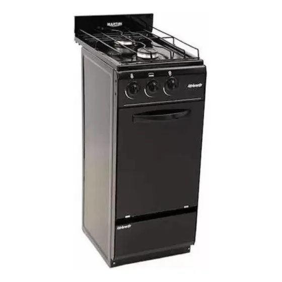 Cocina 2 Hornallas Martiri Kitchenette Black Homologada 35cm
