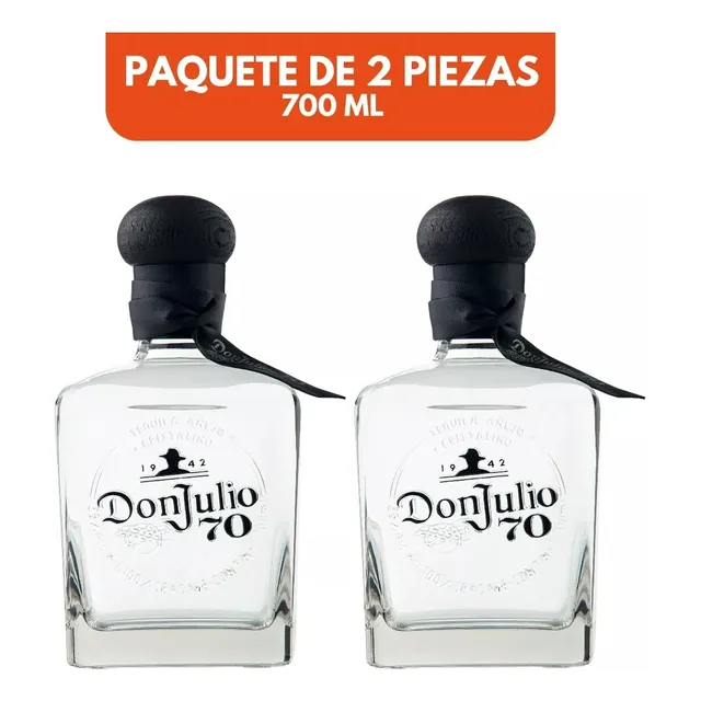 Pack De 2 Tequila Don Julio 70 Añejo 700 Ml