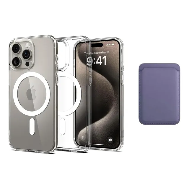 Case Funda Protector Magsafe + Wallet iPhone 15/16/pro/max