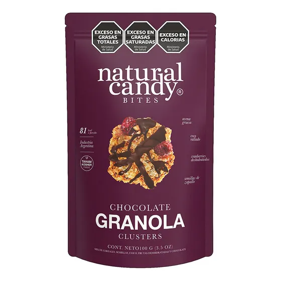 Granola Chocolate Clusters Snack Natural Candy Bites Vegano
