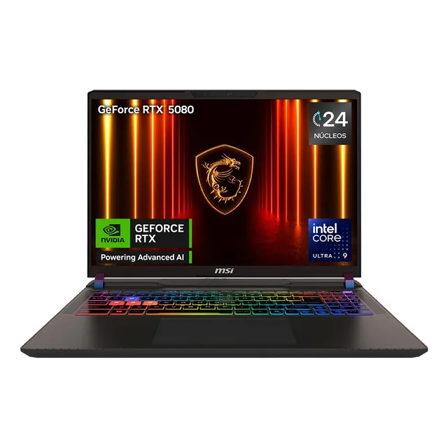 Laptop Gaming Msi Vector 16  Ultra 9 275hx 16gb 1tb Rtx5080 Gris