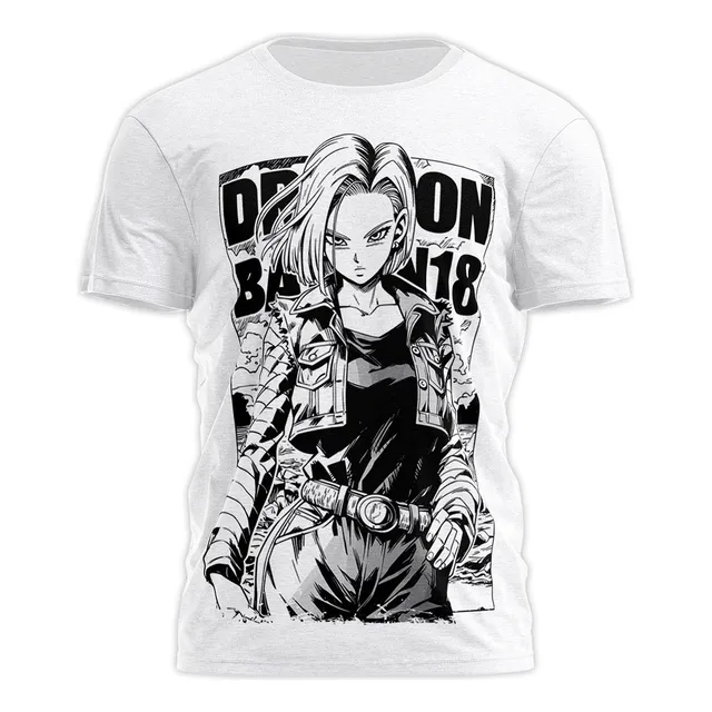 Remera Dragon Ball Z Androide 18 Krillin Goku Anime Dbz
