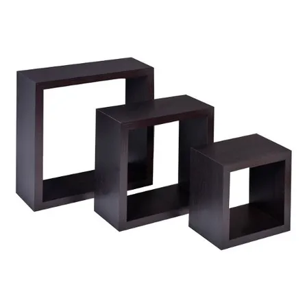 Set De 3 Repisas Cubos Beige Set De 3 Repisas Cubos Beige
