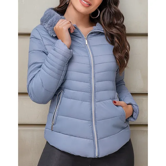 Chaqueta Lorena Azul Para Mujer Croydon