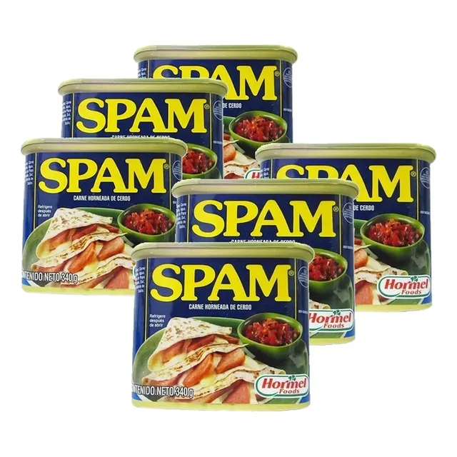 2 Jamón De Cerdo Spam Enlatado Hormel 340g X 3