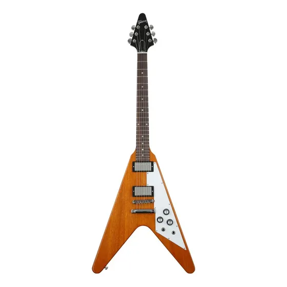 Guitarra Gibson Flying V Antique Natural Con Estuche Material Del Diapasón Palo De Rosa Orientación De La Mano Diestro