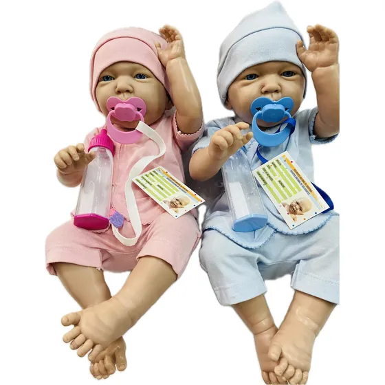 Bebe Bebote Reborn Muñeca Kiara Y Fran Mellis  52cm + Acc